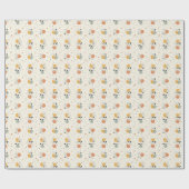 Fröhliches Zitrus-Geschenkpapier Geschenkpapier (Flach)