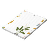 Fröhlichkeit der Notepad-Frau Notizblock (Rotiert)