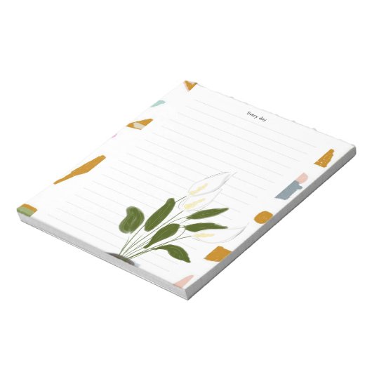 Fröhlichkeit der Notepad-Frau Notizblock (Rotiert)