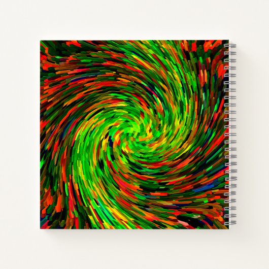 Fröhlichkeit wirbeln...... notizblock (Rückseite)