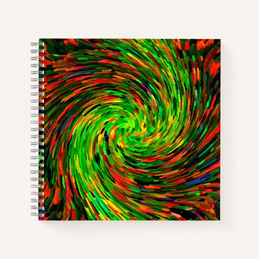 Fröhlichkeit wirbeln...... notizblock (Vorderseite)