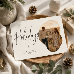 Fröhlichste Feiertage Bio-Fotorahmen Weihnachten