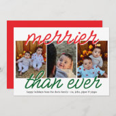 Fröhlichste Feiertagskarte (Vorne/Hinten)