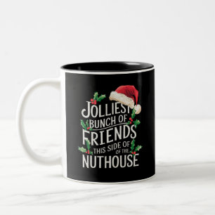 Fröhlichste Gruppe von Freunden Xmas Sarkastisch  Zweifarbige Tasse