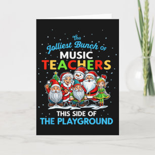 Fröhlichste Gruppe von Musiklehrern auf dieser Sei Karte
