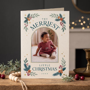Fröhlichste kleine Weihnachtsbotanik-Randfoto