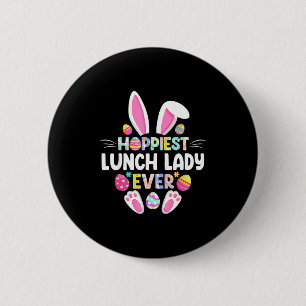 Fröhlichste Mittagessen-Dame überhaupt Lustiger Os Button