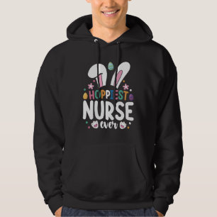 Fröhlichste Pflegekraft Osterhase Ei Hoodie