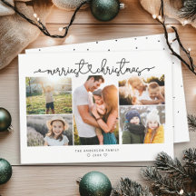 FRÖHLICHSTE WEIHNACHTEN Moderne Schrift-Fotocollag