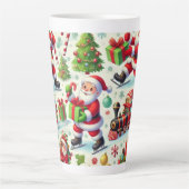 fröhlichste Weihnachtsfeier Milchtasse (Vorderseite)