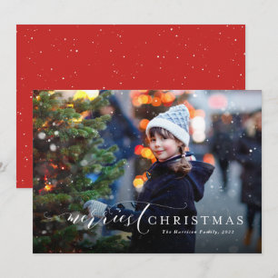 Fröhlichstes Weihnachten einfach elegante ein Foto