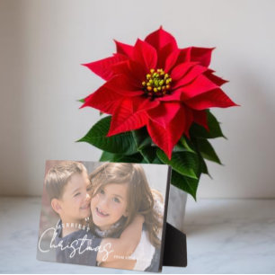 Fröhlichstes Weihnachten Familie Freude Weihnachte Fotoplatte