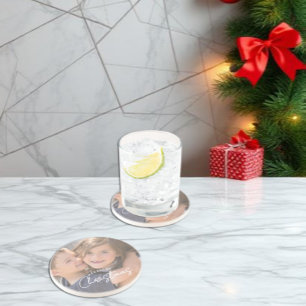 Fröhlichstes Weihnachten Familie Freude Weihnachte Getränkeuntersetzer