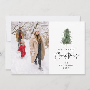 Fröhlichstes Weihnachten, Familienfoto, Weihnachts Feiertagskarte