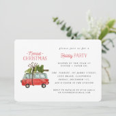 fröhlichstes Weihnachten Wasserfarbe Auto (Stehend Vorderseite)