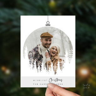 Fröhlichstes Weihnachtsfamilienfoto, Überlagerung Postkarte