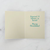 Frohlocket Erlöser ist geboren mit Engel und Jesus Karte (Innenseite)