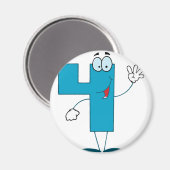 Frohn Nummer 4 Magnet (Vorderseite/Rückseite)