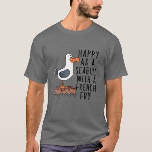 Frohsinn als Seagull mit französischem Fry Beklei T-Shirt