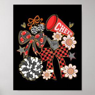 Frohsinn Fußball Kokette Schleife Spieltag Cheerle Poster