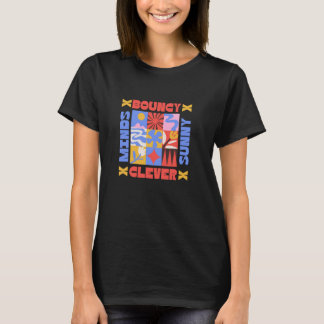Frohsinnige Sonnenkluge Geister Boho T-Shirt