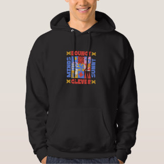 Frohsinnige Sonnenkluge Köpfe Boho Hoodie