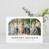 Frohste Ferien Familie 3 Foto Weihnachten (Stehend Vorderseite)