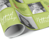 Frohster Urlaub Modernes Foto - Weißer Typ Geschenkpapier (Rolleneckpunkt)