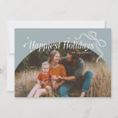 Frohster Urlaub Stone Weihnachtskarte Feiertagskarte (Vorderseite)