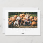 Frohster Urlaub Stone Weihnachtskarte Feiertagskarte (Rückseite)