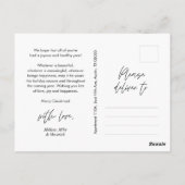 Frohstes Weihnachts-Foto, gemütliches Glück Postkarte (Rückseite)