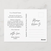 Frohstes Weihnachts-Foto, Niedliches Glück Postkarte (Rückseite)