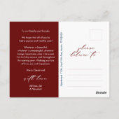 Frohstes Weihnachts-Foto, Winterglücklich Postkarte (Rückseite)