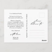 Frohstes Weihnachts-Foto, Winterglücklich Postkarte (Rückseite)