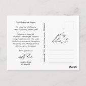 Frohstes Weihnachts-Foto, Winterglücklich Postkarte (Rückseite)