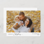 Frohstes Weihnachts-Foto, Winterglücklich Postkarte (Vorne/Hinten)