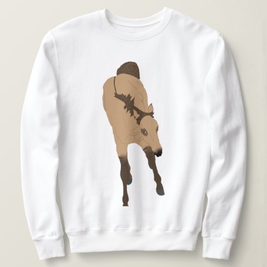 Frolcking Dun Horse Sweatshirt (Design vorne)