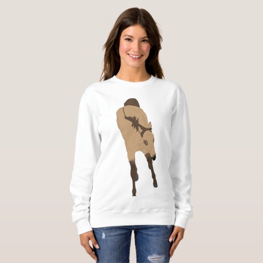 Frolcking Dun Horse Sweatshirt (Vorne ganz)