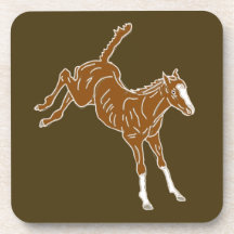Frolcking Horse Foal - transparente ungefärbte Far