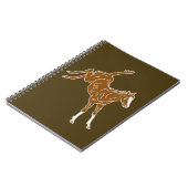 Frolcking Horse Foal - transparente ungefärbte Far Notizblock (Linke Seite)