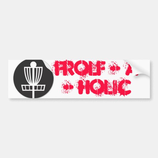 Frolf - A - Holic Autoaufkleber (Vorne)