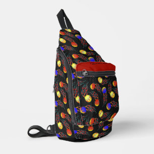 Frolf - Flammen-Datenträger Golf Crossbody Bag