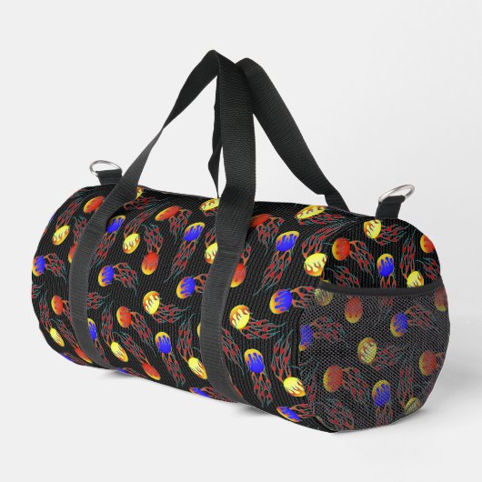 Frolf - Flammen-Datenträger Golf Duffle Bag (Rechte Ecke)