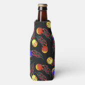 Frolf - Flammen-Datenträger Golf Flaschenkühler (Flaschenvorderseite)