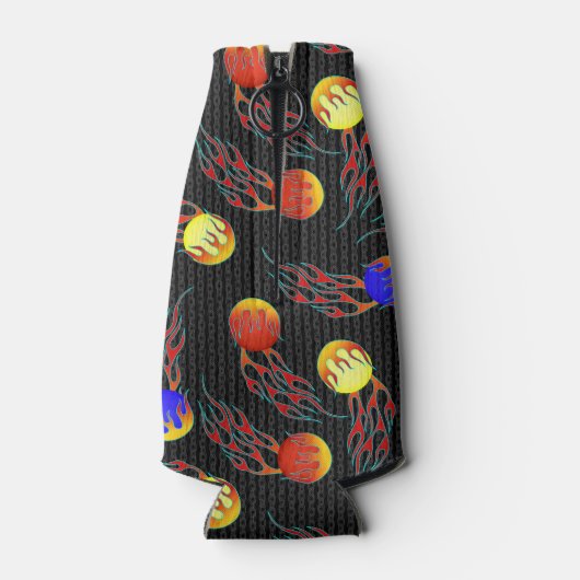 Frolf - Flammen-Datenträger Golf Flaschenkühler (Rückseite)