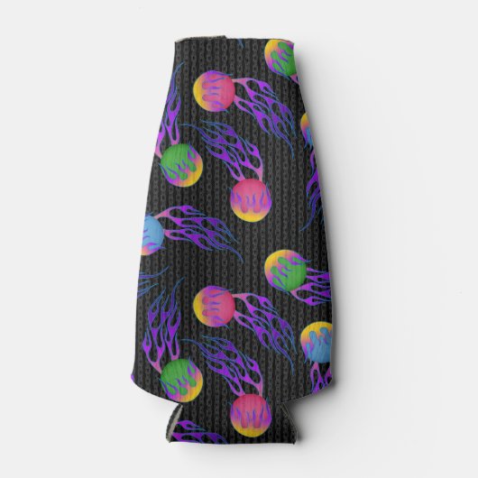 Frolf - Flammen-Datenträger Golf Flaschenkühler (Vorderseite)