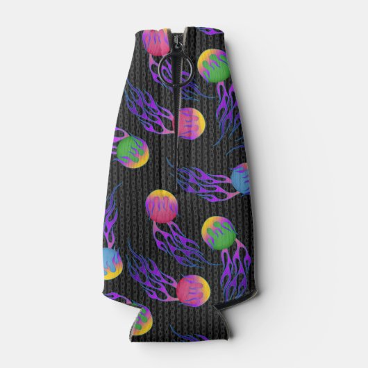 Frolf - Flammen-Datenträger Golf Flaschenkühler (Rückseite)