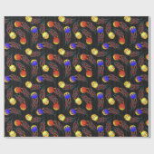 Frolf - Flammen-Datenträger Golf Geschenkpapier (Flach)