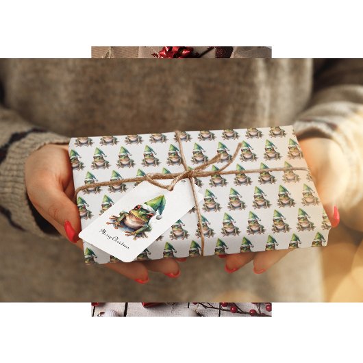 Frolic Christmas Frosch Geschenkpapier