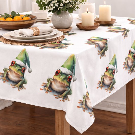Frolic Christmas Frosch Tischdecke